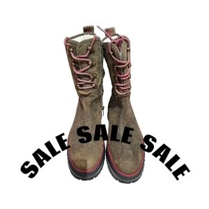 Stylish Brown Lace-Up Women's Boots